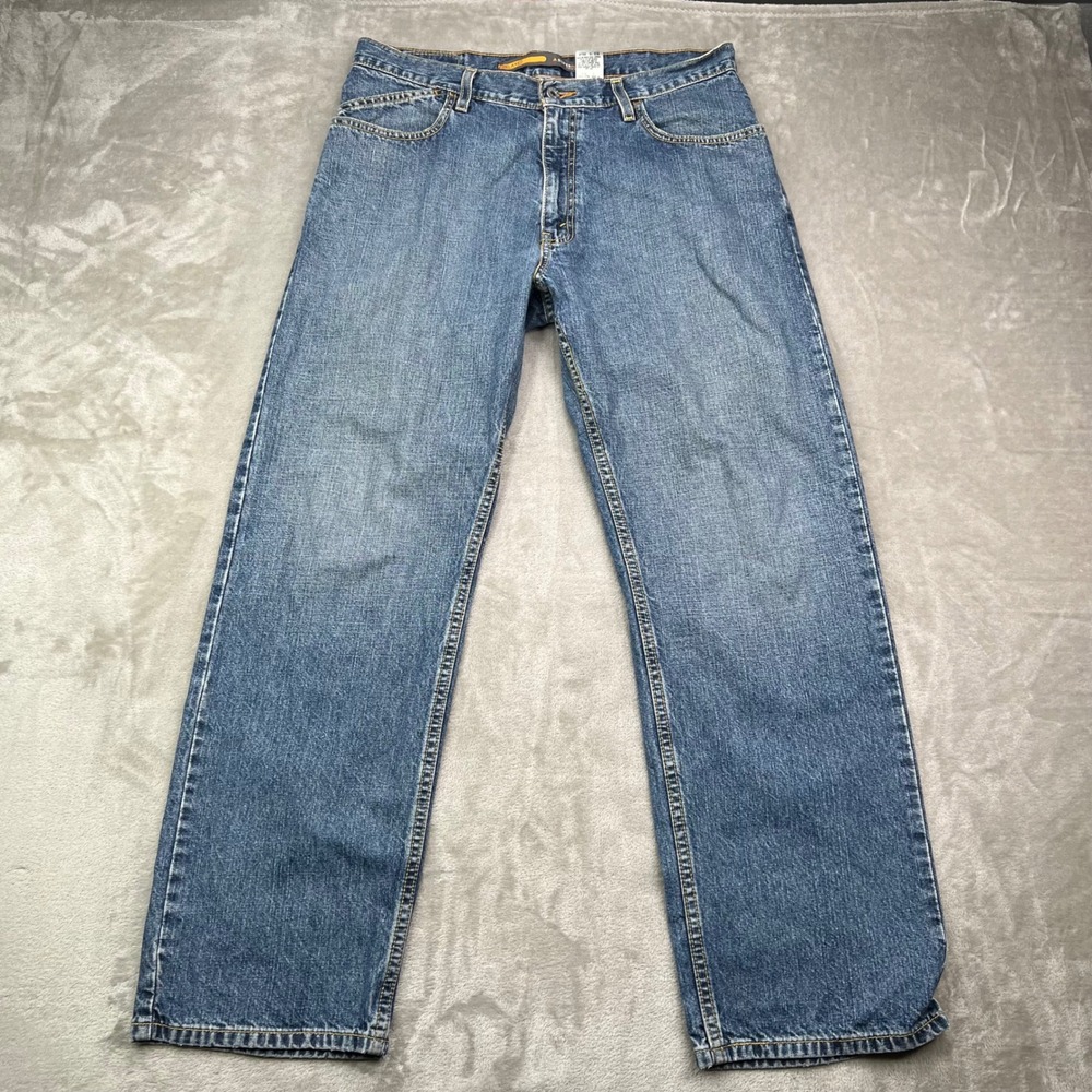 Levi's SilverTab Relaxed Jeans Mens 34x30 Blue Medium Wash 100% Cotton Denim